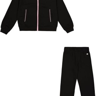 champion tuta da ragazza legacy graphic nera  405047-kk001