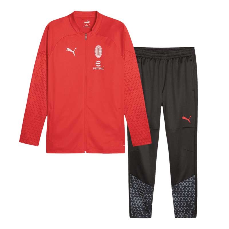 TUTA BAMBINO/RAGAZZO MILAN PUMA STAGIONE 2023/2024 col.rosso nero - immagine 5
