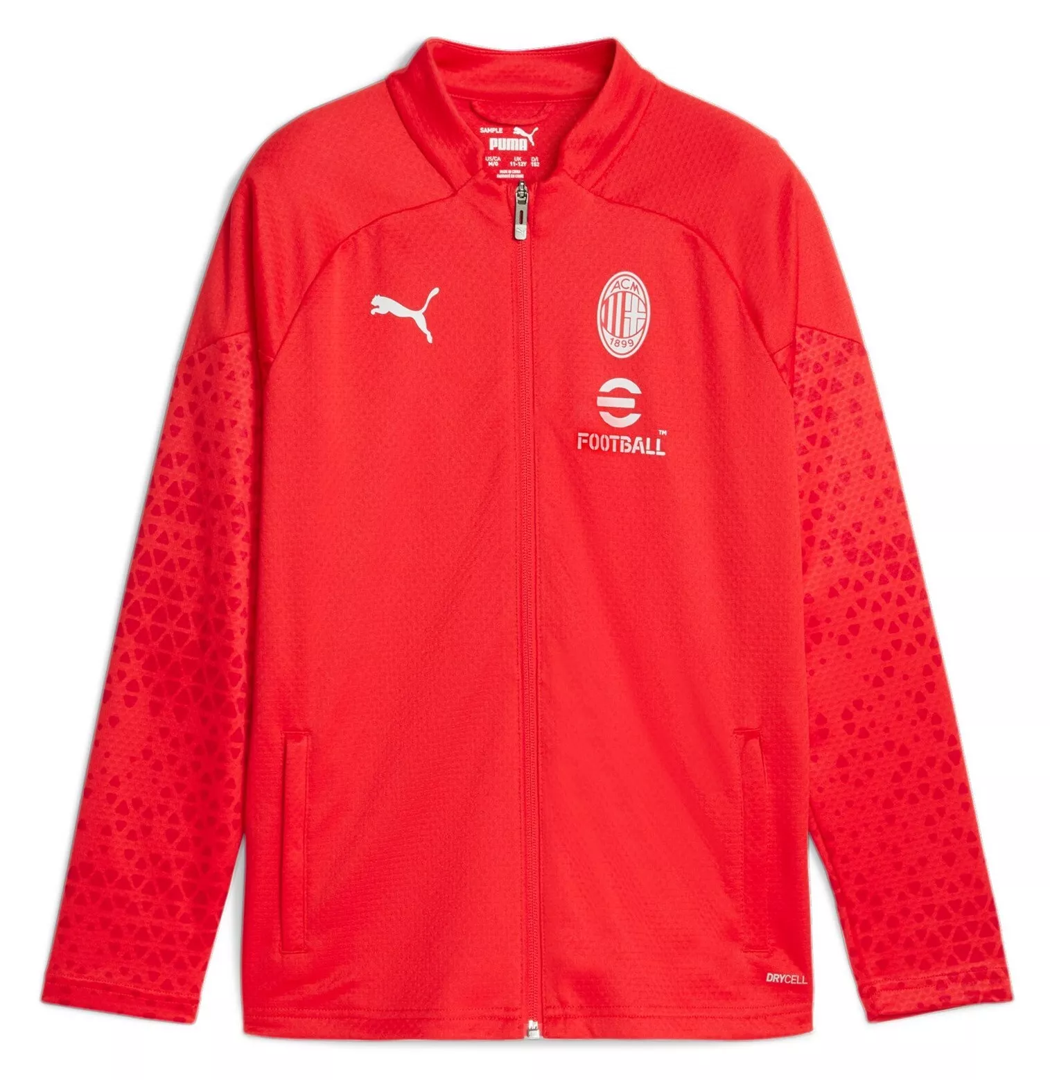 TUTA BAMBINO/RAGAZZO MILAN PUMA STAGIONE 2023/2024 col.rosso nero