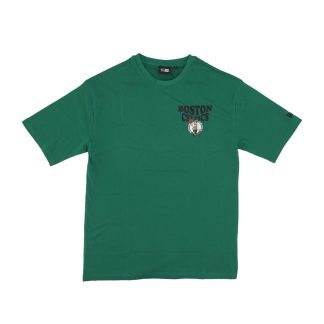 NEW ERA MAGLIETTA NBA SCRIPT OVERSIZE TEE BOSCEL KELLY GREEN/WHITE
